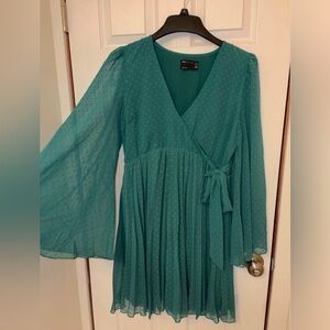 ASOS maternity dress in antique green